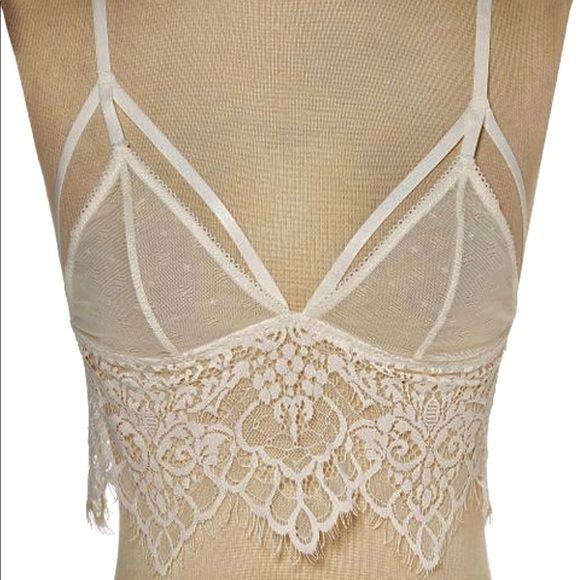 Sam Edelman Other - Sam Edelman NWT White lace bralette L
